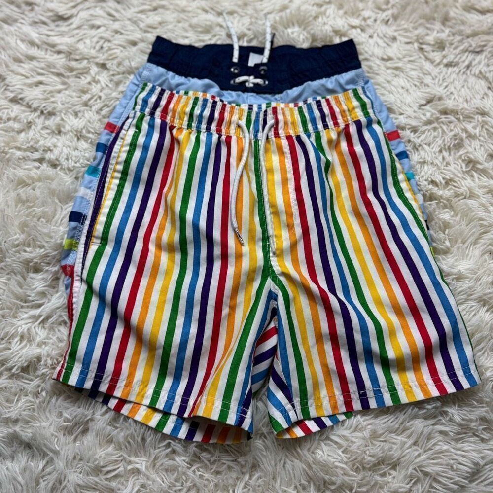 2 piece Boys Size 8 Rainbow & Colorful Boys Swimming Shorts by GAP and Trinity C